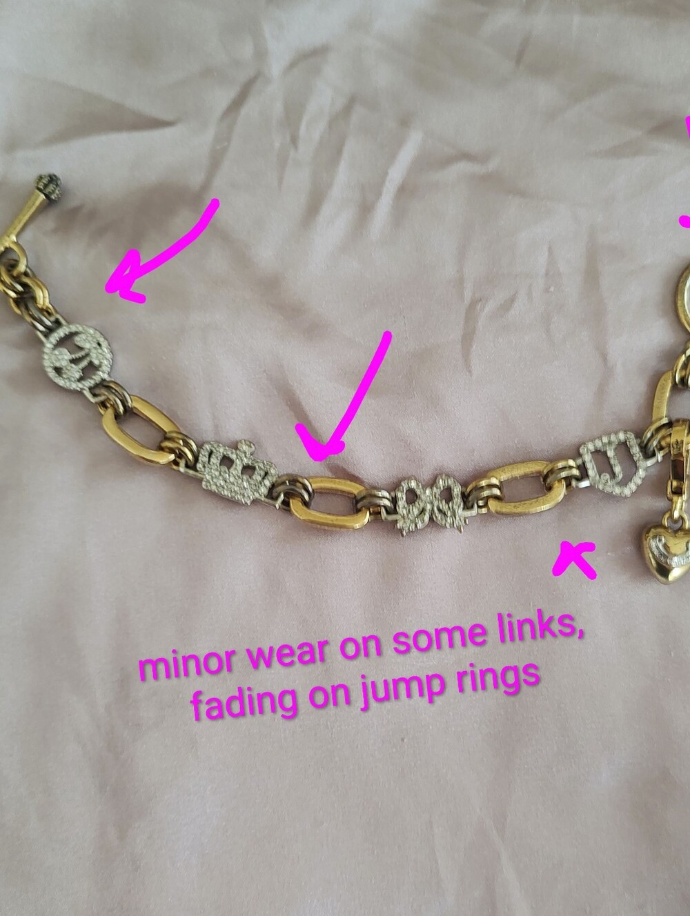 Vintage Juicy Couture Icon Toggle Bracelet - Picture 3 of 4